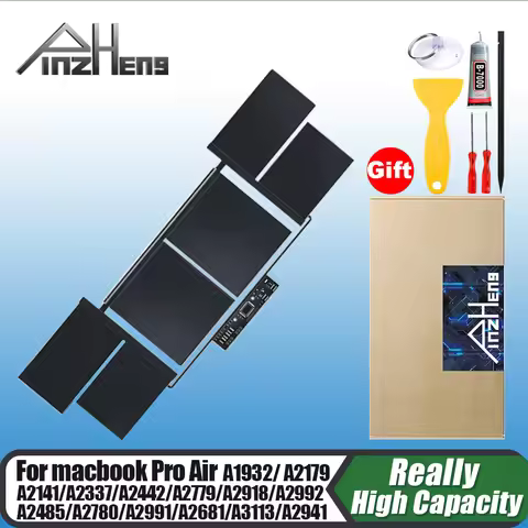 PINZHENG Laptop Battery For Macbook Pro 13'' A2337 A1932 A2179 A2681 15'' A2141 A2941 14'' A2442 A27