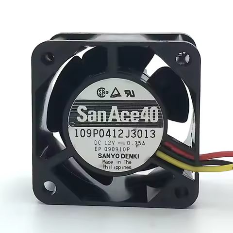 New San Ace 40 4CM Server Fan 4028 40*40*28MM 12V 0.35A Server Case Cooling Fan 109P0412J3013 With 3