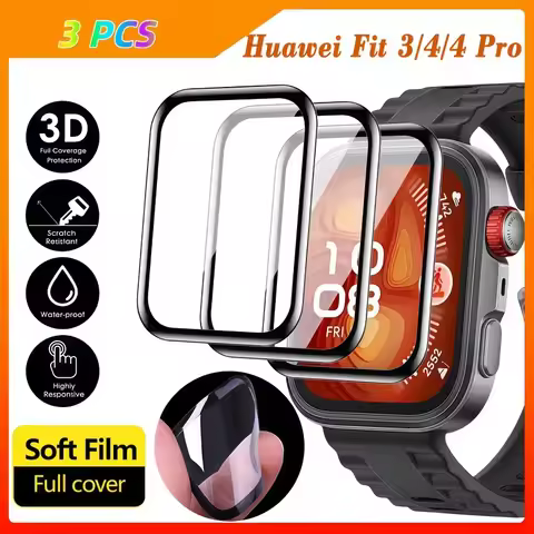 1/2/3/4/5PCS Curved Film For Huawei Watch Fit4 pro-Fit 4 SmartWatch 9D Screen Protector Full Cover f