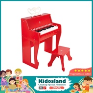 [sgseller] Hape E0630 Learn with Lights Piano and Stool, Red - [] []