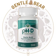 pH-D Feminine Health Support | 600 mg Boric Acid Suppositories | 12ct / 36ct