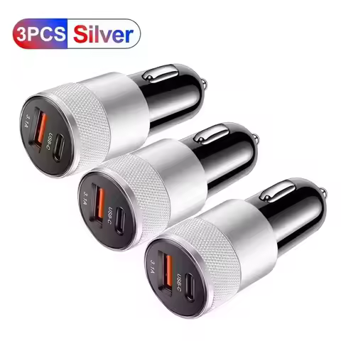 Mini USB C Car Charger 30W PD Phone Power Adapter For Iphone Xiaomi Samsung Fast Charging Cigarette