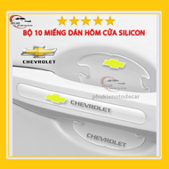 [CHEVROLET] Bộ 10 miếng dán chống xước hõm cửa xe chevrolet silicon cao cấp  miếng dán tay nắm cầm c