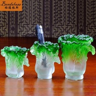 Banderras Teacher's Day Gift Practical Gift Office Desk Gift Glass Pen Holder Cabbage Decoration Business Gift