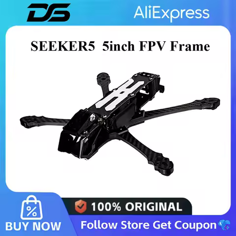 DeepSpace SEEKER5 5inch DC/XL FPV Carbon Fiber Frame Kit O3/O4 Version Freestyle Long Range Frame fo