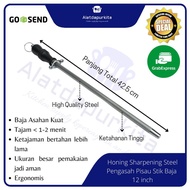 TERMURAH PENGASAH PISAU ASAHAN STIK BESI HONING BAR SHARPENING STEEL | COD