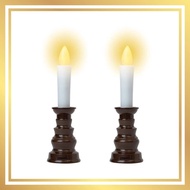 Fukushodo LED candles for Buddhist altars. Made in Japan, battery-operated electric candles for Buddhist altars. Set of 2.