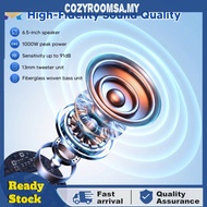 6.5 Inch Spider Design 2-Way Coaxial Car Speakers 120W Peak 50W RMS 4 Ohm 91dB 12V Pair