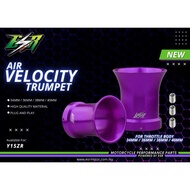 ESR MOTOR TRUMPET AIR VELOCITY Y15 Y15ZR THROTTLE BODY 32MM 34MM 36MM 38MM RED/BLUE CNC TRUMPET