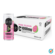 [CARTON] VIDA Vitamin C Sparkling 24x325ml - Pink Guava Flavour