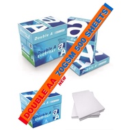Double A A4 Paper 500 Sheets (70gsm) / A4 Copier Paper / Kertas A4 500helai (70gsm) (1 BOX 5 REAM)