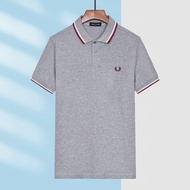 Fred Perry [รุ่นดั้งเดิมจากต่างประเทศ] เสื้อโปโล Lapel ผู้ชายมีคุณภาพ