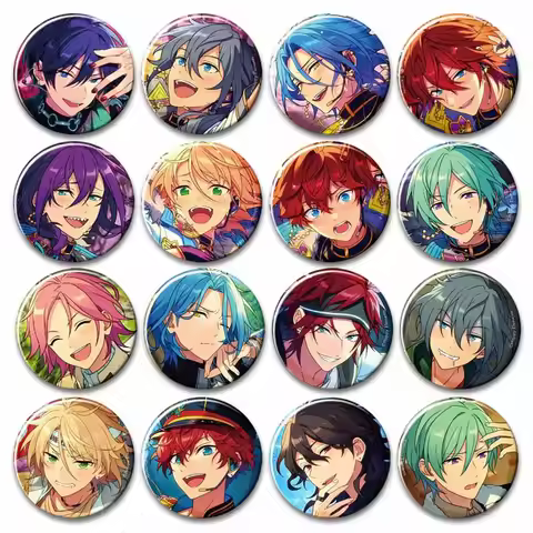 Cute Ensemble Stars Pin Cartoon Idol Narukami Arashi Sakuma Rei Nazuna Nito Brooch Backpack Badge Ac