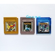 2026GBC Game Combined Card Pokemon Gold Silver Red Green Yellow Blue English Version GBA GBASP