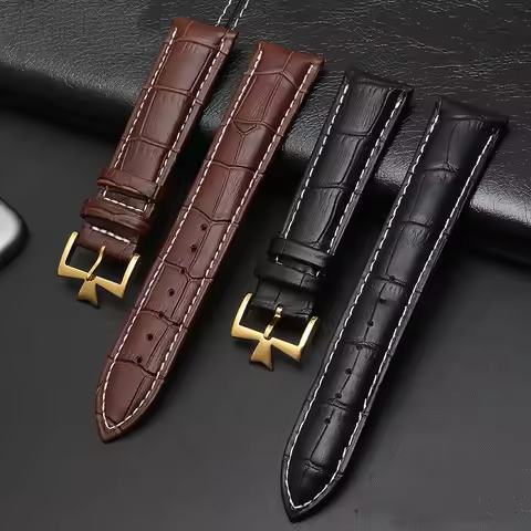 For Vacheron Constantin male watch Cowhide leather strap VC inherit art master series genuine leathe