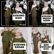 [NEW ARRIVAL] BAJU KURUNG IN DARK OLIVE - KURUNG RIAU/ KURUNG MODEN/ KURUNG KEDAH