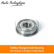 F684zz Miniature Ball Bearing 10.3 x 4 x 4mm Bearing / Laker