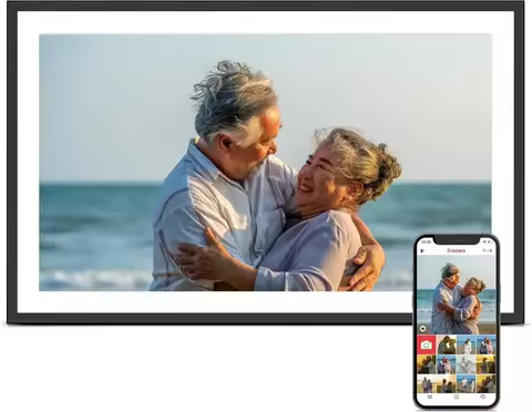 Digital Picture Frame, 15.6 Inch Large Frameo Digital Photo Frame WiFi, 32GB, 1920 * 1080 IPS HD Tou