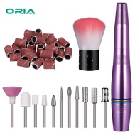 ORIA Electric Nail Drill Set Nail Machine Manicure Set USB Power Nail Art Tools for Acrylics Gel Nails