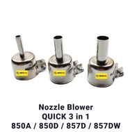 MATA Nozzle Blower QUICK 850A / 850D / 857D / 857DW 3 in 1 Steam Soldering Iron Tip