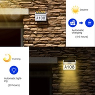 Solar House Number Light Door Numbers LED Lights Door Numbers Light Outdoor With IP65 Waterproof Mat