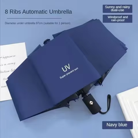 Automatic Umbrella, Windproof Travel Umbrella, Retractable Folding Umbrella Portable Umbrellas