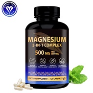 Omilay Magnesium Complex Capsule Supplements Aid Sleep and Heart Health Magnesium Glycine Capsules M