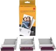 Kodak 4PASS Real Photo (2.1 "X 3.4") &amp; ตลับหมึกลามิเนตกระดาษออลอินวันและเติมริบบิ้นสี-เข้ากันได้กับ Kodak Mini 2 Mini 2 Plusมินิ2ย้อนยุคมินิช็อตมินิช็อต2ย้อนยุค