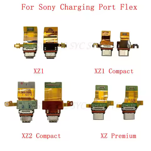 USB Charging Port Connector Flex Cable For Sony Xperia XZ1 Compact XZ2 XZ Premium Charging Connector