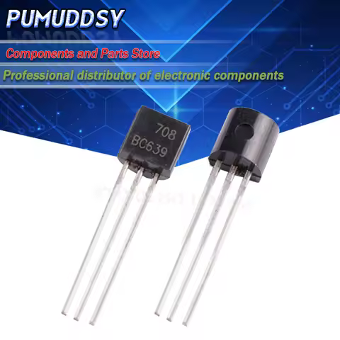 100PCS BC639 BC640 BC546B BC547B BC548B BC556B BC557B BC558B BC559B in-line triode transistor TO-92 