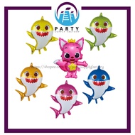 Baby Shark Theme Foil Balloon / Shark Foil Balloon / Birthday Balloon / Jerung Belon