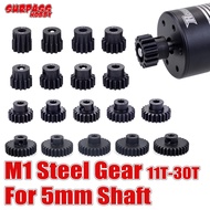 FCFTRC Metal Gear 1~5PCS M1 5mm Pinion Motor Gear SURPASS HOBBY M1 5mm 11T 12T 13T 14T 15T Metal Pin