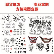 tattoo sticker waterproof tattoo sticker waterproof for man Halloween X Task Force Suicide Team Tatt