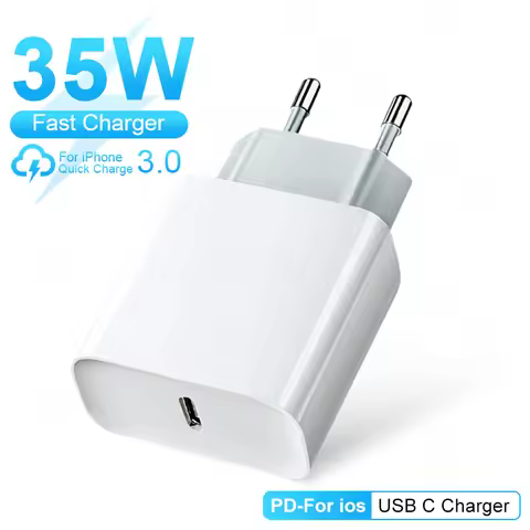 PD 35W Fast Charger For Apple iPhone 14 13 12 11 15 Pro Max Plus USB C Charger Fast Charging 7 8 6 6