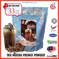 G&K 1KG Mocha Coffee Powder(Halal) Serbuk Ice Blended,Smoothie dan Air Balang powder mix senang je