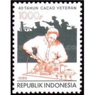 Filateli Stamp A5-1 Indonesia MNH 1v 18.05.1990 The 40th Anniversary of Disabled Veterans Corp