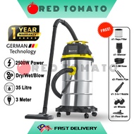 (1 YEAR WARRANTY) RED TOMATO 2500W 35 Litre Wet & Dry Vacuum Cleaner Blower Blow Vacum Vaccum Mesin 