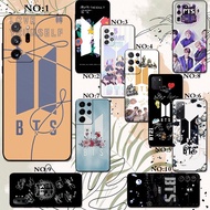 BTS Team Logo Samsung Galaxy NOTE 10 20 PRO PLUS ULTRA Silicone Anti-fall Casing TPU Straight Side Phone Case