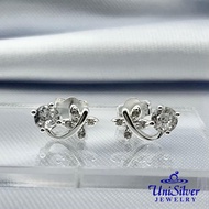 Unisilver 925 Sterling Silver Flower Earring Stud (ES999-1001)