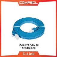 D-Link Cat 6 UTP Cable 3M NCB-C6UF-30
