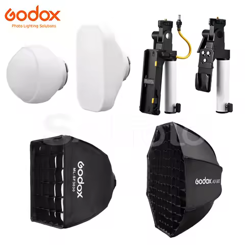 Godox ML60II Bi Accessory AK-B01 AK-B02 Battery Handle Adapter ML-CD15 Diffusion Dome ML-1625 Tent M