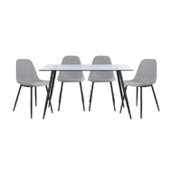 ชุดโต๊ะอาหารกระจก 4 ที่นั่ง WINNER FURNITURE นอร์ร่าห์