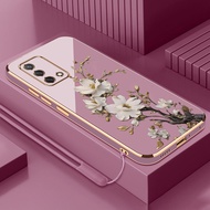 Case for OPPO A74 4G F19 F19S A95 4G RENO 6 LITE phone case TPU silicone straight edge electroplated