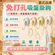 Changhua Physical Store✨Next Day To Dopamine Candy Color Suction Cup Hook✨Suction Cup Hook Perforati
