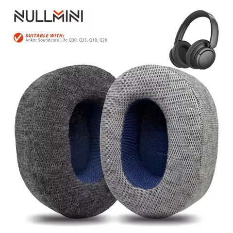 Nullmini Earpads Suitable for Anker Soundcore Life Q30, Q35, Q10, Q20 Headphones Replacement Cushion