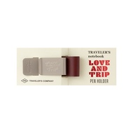 日本 TRAVELER'S COMPANY TRAVELER'S notebook 筆夾/ Love And Trip Red