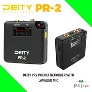Deity PR-2 Stereo Pocket Recorder With Lavalier Mic