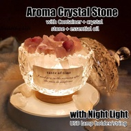 Natural Crystal Stone Diffuser Fragrance Essential Oil Home Diffuser Stone Salt Crystal Stone Lamp G