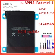 100% ของแท้ A1546 5124MAh สำหรับ iPad Mini 4 Mini4 A1538 A1546 A1550แท็บเล็ตคุณภาพสูงใหม่แบตเตอรี่ขอ