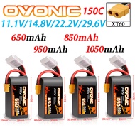 Ovonic FPV150C LiPo 3S/4S/6S/8S Through Machine Competition Lithium Battery 650/850/950/1050mAh XT30